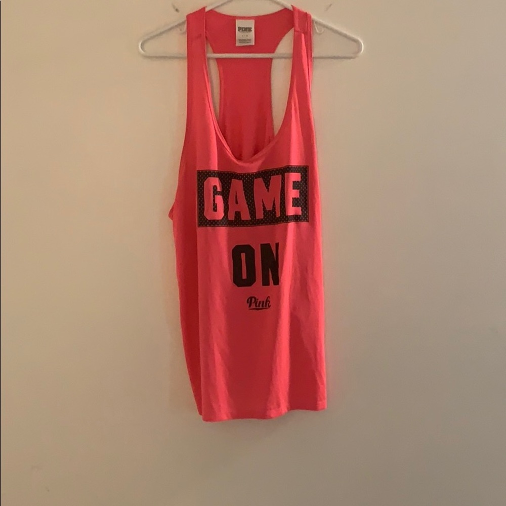 PINK Game On Workout Tank